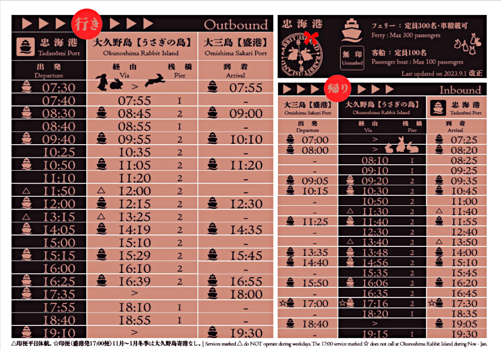 2024年日本廣島景點｜被上千隻兔子包圍療癒的兔子島